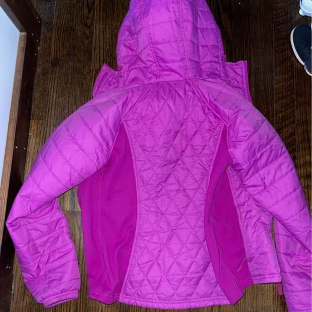 Women’s Small Eddie Bauer Pink Puffer jacket Lightweight Quilted - Picture 9 of 9